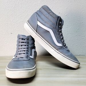 Vans Ward Stripe Hi Gray / White Sneakers Size 10 Men's Skater